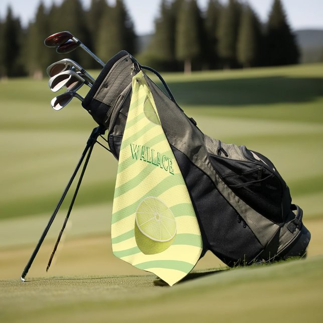 Serviette De Golf Lime de citron personnalisé (Créateur téléchargé)