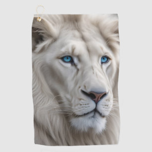 Serviette De Golf Lion blanc