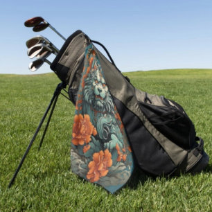 Serviette De Golf Lion de sagesse de la grippe