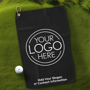 Serviette De Golf Logo Office Business de base avec informations de