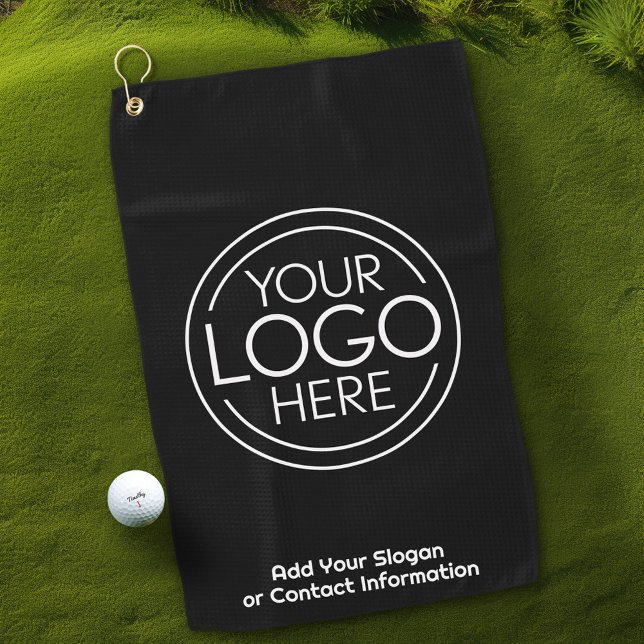 Serviette De Golf Logo Office Business de base avec informations de  (Insert Your Logo for a Golf Promotional Product - Great for A Golf Tournament or Outdoor Event)