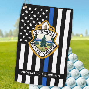 Serviette De Golf Logo personnalisé du service de police Applicatio