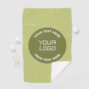 Serviette De Golf Logo téléchargé ou design & texte modifiable Toute