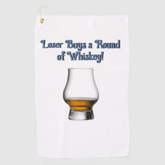 Serviette De Golf Loser achète un tour de Whiskey Golf Towel