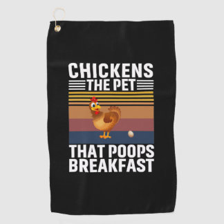 Serviette De Golf Louvain de poulet | Poulet L'Animal