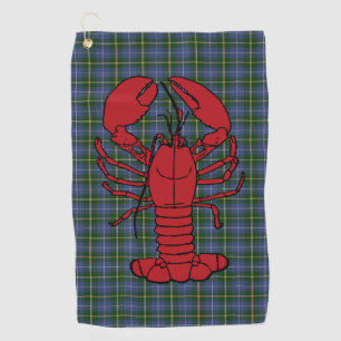 Serviette De Golf Love Halifax Nouvelle-Écosse tartan homard serviet