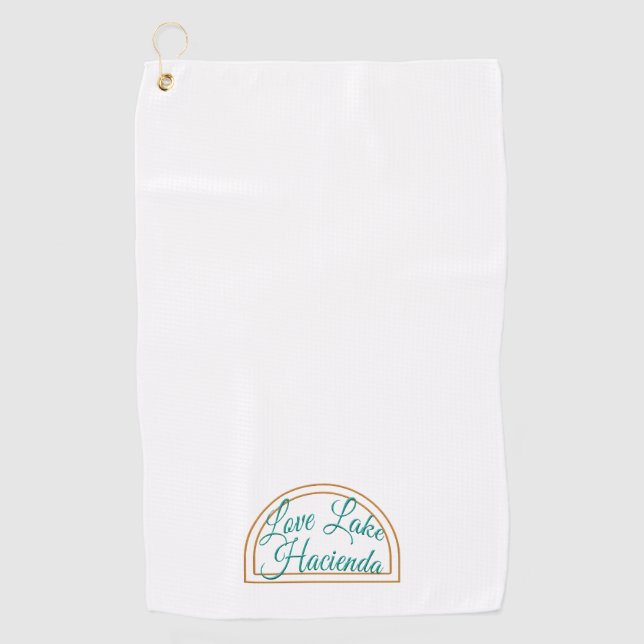 Serviette De Golf Love Lake Hacienda Golf Towel (Devant)