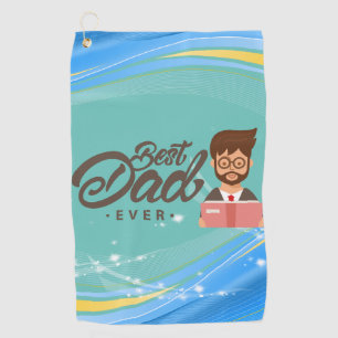 Serviette De Golf Lucky Towel pour papa : Best Dad Golf Towel