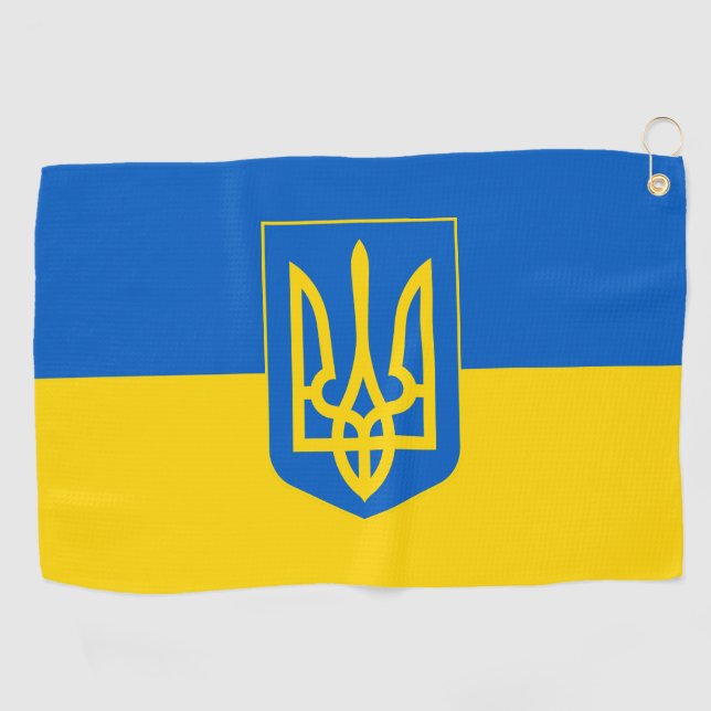 Serviette De Golf L'Ukraine (Horizontal)