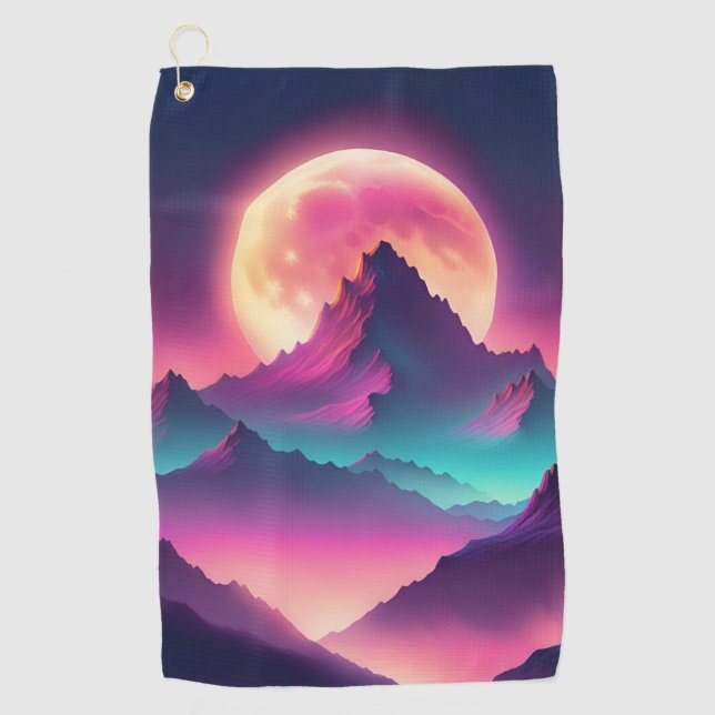 Serviette De Golf lune se lève (Devant)