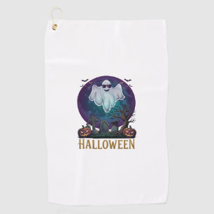 Serviette De Golf Lunettes de soleil fantôme Halloween Violet Lune C