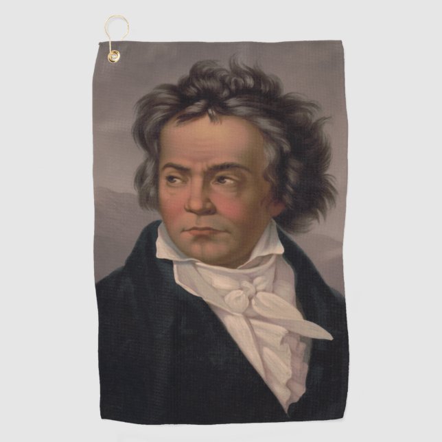 Serviette De Golf Maestro Ludwig Beethoven Compositeur de musique sy (Devant)