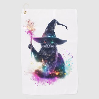 Serviette De Golf Magie de Chat Sorcier