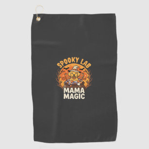 Serviette De Golf Magie de maman Labrador Halloween