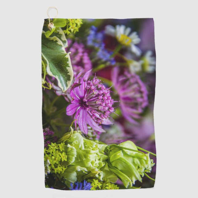 Serviette De Golf Magie exquise des fleurs #1 (Devant)