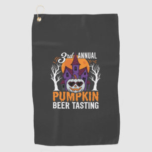 Serviette De Golf Maison Hantée de Dégustation de Bière à la Citroui