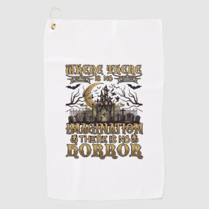 Serviette De Golf Maison Hantée Halloween Horreur Imagination Cimeti