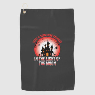 Serviette De Golf Maison Hantée Halloween Sorcière Clair de Lune
