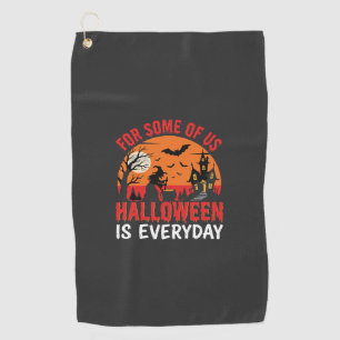 Serviette De Golf Maison Hantée Sorcière Tous Les Jours Halloween
