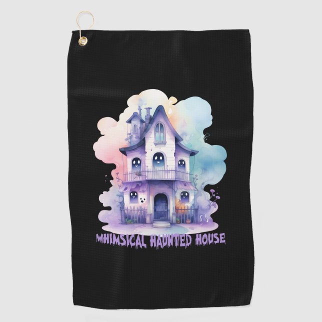 Serviette De Golf Maison Whimsical Haunted (Devant)
