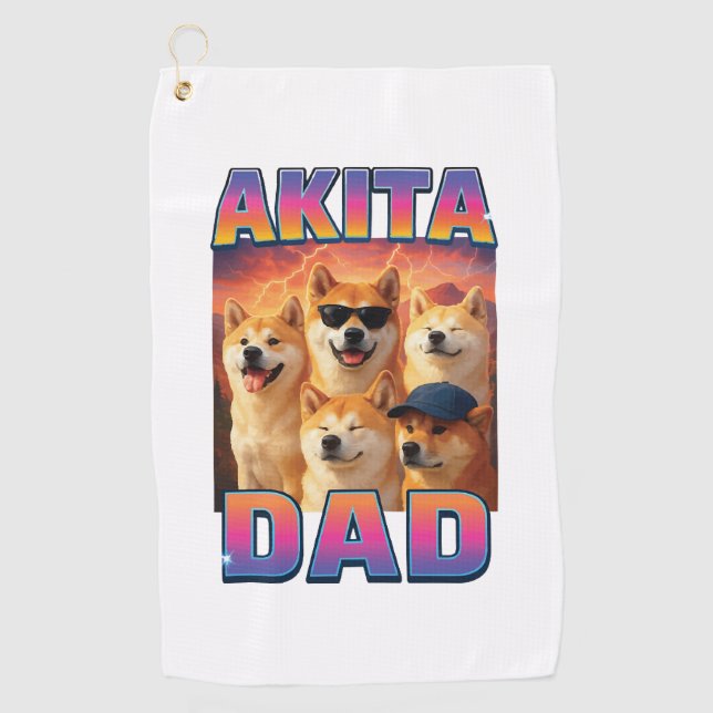 Serviette De Golf Malamute d'Alaska (Devant)