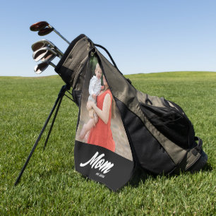 Serviette De Golf Maman a établi un script amusant pour une photo de