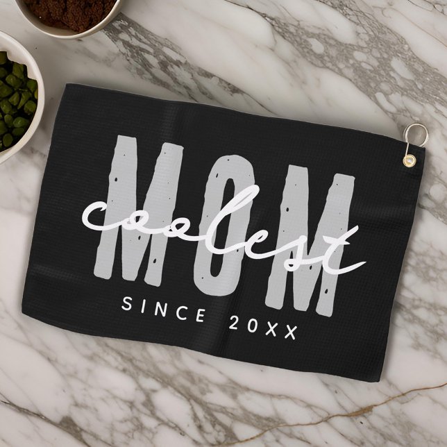 Serviette De Golf Maman la plus cool depuis 20XX Moderne Simple Prep (Créateur téléchargé)