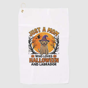 Serviette De Golf Maman Labrador Halloween Design de Chien Vintage_1