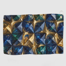 Marbre Géométrique Luxueux Rubis Bleu Or
