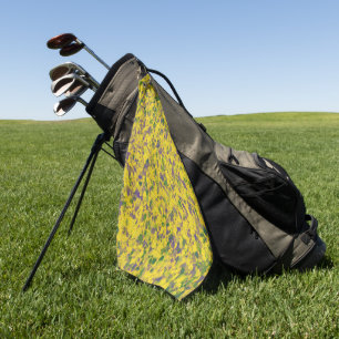 Serviette De Golf Mardi Gras Oil Abstrait