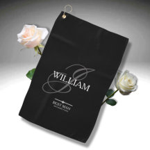 Mariage Best Man Cadeau Monogramme Nom Cool modern