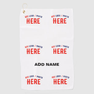 SERVIETTE DE GOLF MARQUE BLANCHE MODERNE ET PERSONNALISABLE VÉRIFIÉE