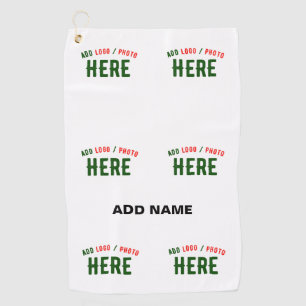 SERVIETTE DE GOLF MARQUE BLANCHE MODERNE ET PERSONNALISABLE VÉRIFIÉE
