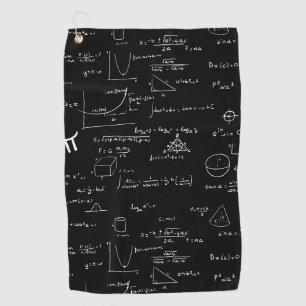 Serviette De Golf Maths d'équations de formules noires