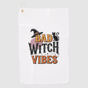 Serviette De Golf Mauvaises vibrations de sorcière Création de chemi