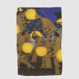 Serviette De Golf Maxfield Parrish Les Porteuses de Lanternes 1908 V