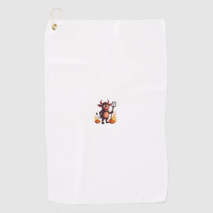 Serviette De Golf Méchanceté de vache diabolique