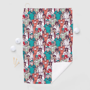 Serviette De Golf Médecin et Motif de chirurgien