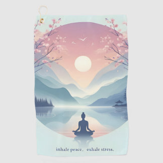 Serviette De Golf Méditation nature apaisante