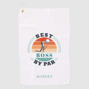 Serviette De Golf Meilleur Boss Par Par Par Par Personnalisé Coworke