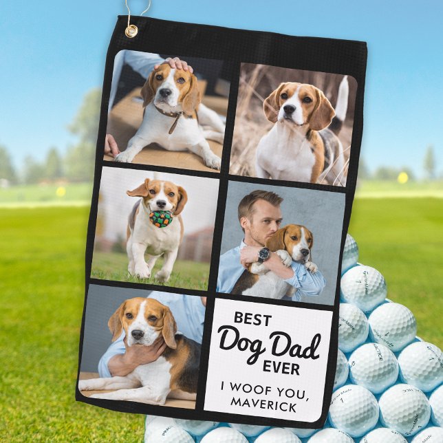 Serviette De Golf Meilleur CHIEN DAD Ever - Golfer - Personnalisé 5  (Créateur téléchargé)