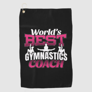 Serviette De Golf Meilleur entraîneur de gymnastique féminine au mon