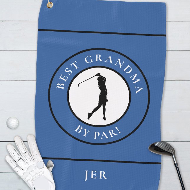 Serviette De Golf Meilleur Grand-mère Golfer Monogramme Sports Pro B (Best Grandma Golfer Monogrammed Sports Pro Blue Golf Towel)