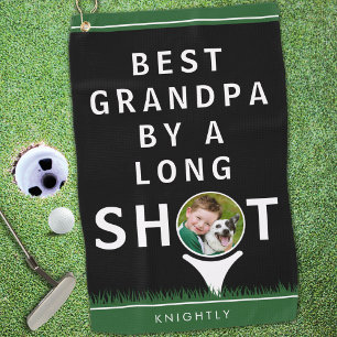 Serviette De Golf Meilleur Grand-Papa de loin Photo Nom