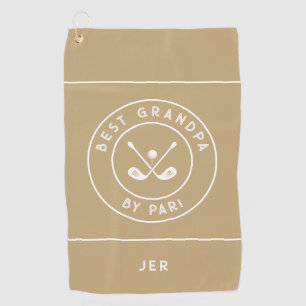 Serviette De Golf Meilleur Grand-Papa Par Drôle Golfeur Disant Kaki 