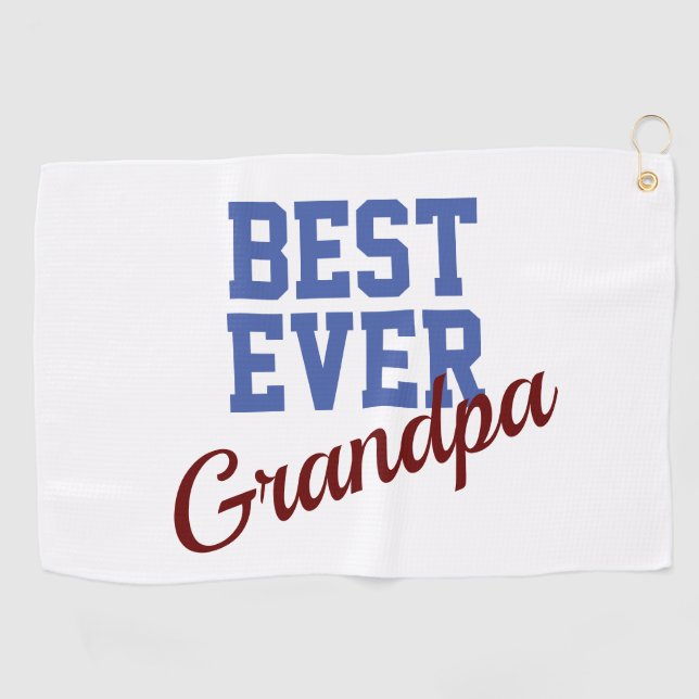 Serviette De Golf Meilleur Grand-Père (Horizontal)