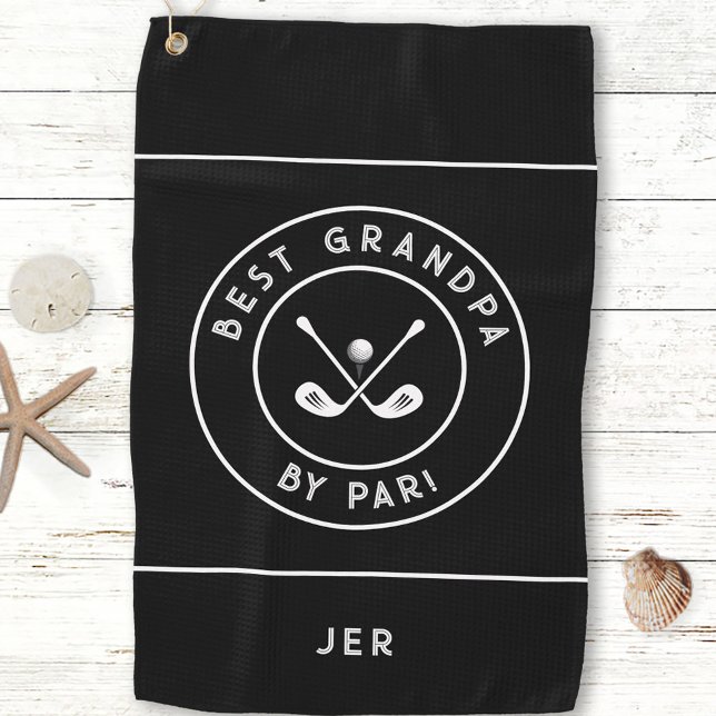 Serviette De Golf Meilleur Grand-Père Par | Citation Drôle de Golfeu (Best Granpa By Par | Funny Golfer Humor Golf Golf Towel)