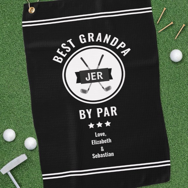 Serviette De Golf Meilleur Grand-Père Par Golfeur Moderne Amateur de (Best Grandpa By Par Modern Golfer Golf Lover Black Golf Towel)