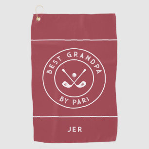 Serviette De Golf Meilleur Grand-Père par Par   Citation drôle de go