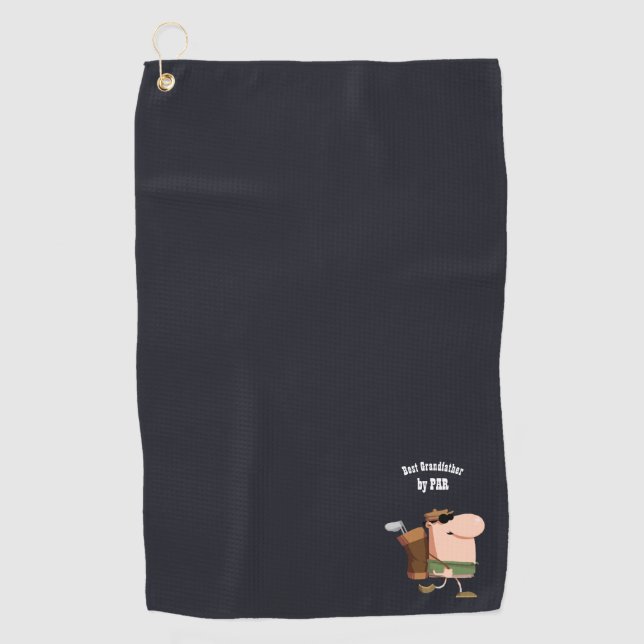 Serviette De Golf Meilleur GRAND-PÈRE par PAR -Funny Golf Golfer Gol (Devant)